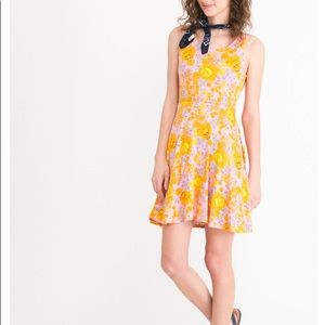 FIT & FLARE DRESS  PINK/ORANGE IGY BABE by A&D NWT